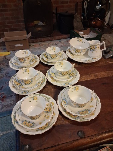 Vintage bone china - set,, 6