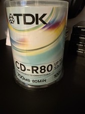 TDK 100pk CD-R Recordables