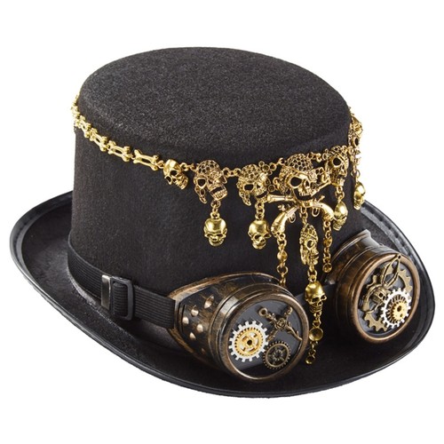 Skull jazz hat - jazz, steampunk