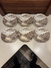 Vintage Johnson Bros Olde English Countryside Fruit Bowls - Lot of 6