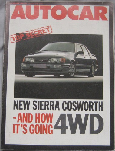 Autocar magazine 1988 - magazine, 13/1/1988