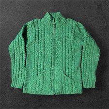 Aran Crafts Ireland Cardigan S Green
