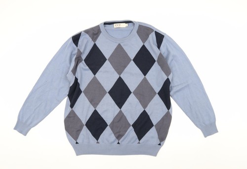 Ewm men blue - men's, argyle