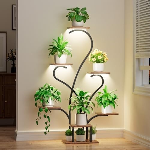 Large plant stand indoor with - plant,