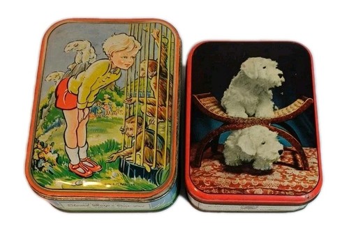 Vintage tins - 2x, sweet
