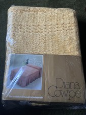 Vintage  King Size Diane Cowpe Sunshine Yellow Candlewick Bedspread, Unused