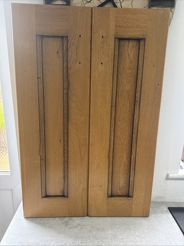 Pair solid oak - pair,