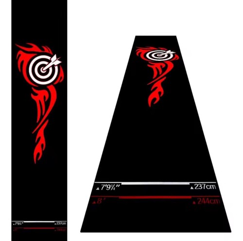 Dart mat with oche - dart,