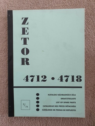 Zetor 4712 4718 tractor parts - 4712,