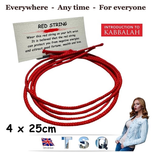 4x25cm kabbalah red string - kabbalah,