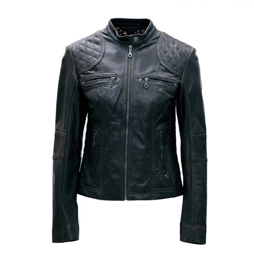 Ladies real leather - real, black