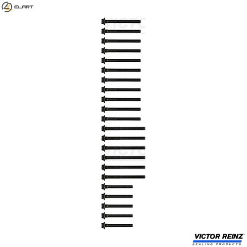 Bolt kit cylinder - cylinder, head