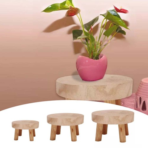 New wooden plant holder flower - new,