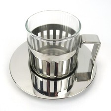 Alessi stainless steel mocha cup / espresso cup ARDT Aldo Rossi design Italy