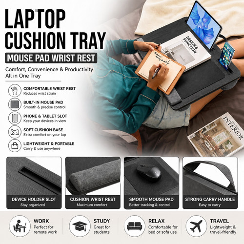 Portable laptop lap desk - laptop,