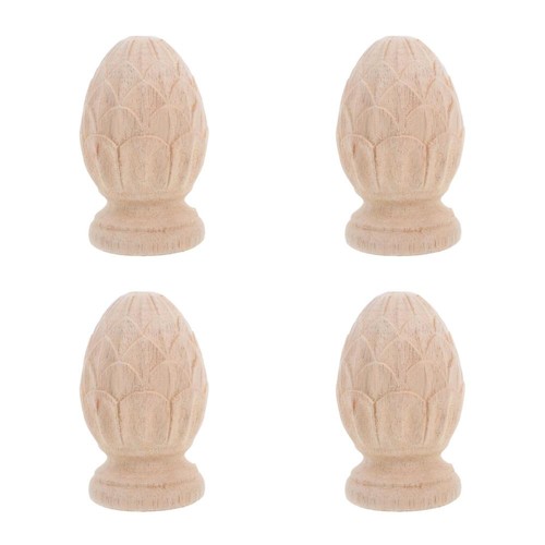 Pack decorative finial - 4,