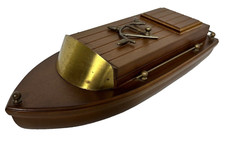Vintage Teak Speed Boat
