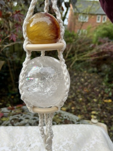 Crystal ball holder hanger - hanger, for