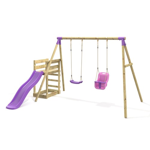 Rebo double swing set with - rebo,