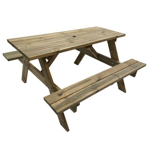 Tiptree wooden picnic bench - tiptree,