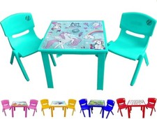 Toddlers children plastic table and chair set ideal for Study Indoor Outdoor