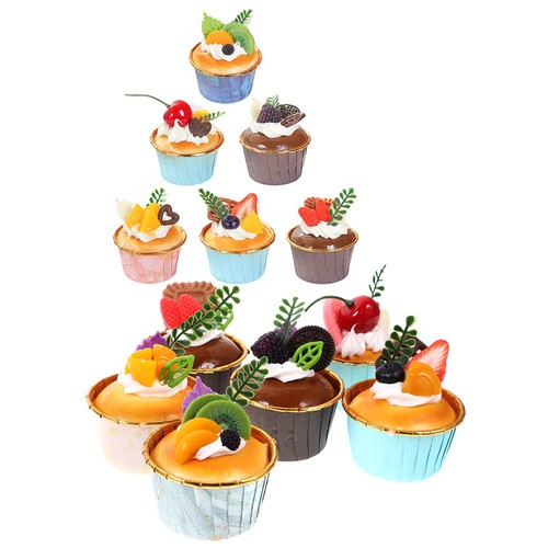 Pcs artificial cupcakes - pcs,