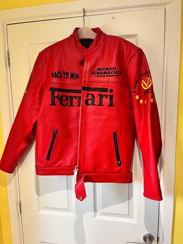 Mens red ferrari - mens, leather
