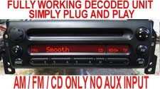 Stereo CD Player Radio RCD108 BMW Mini Cooper R50 R52 R53 00 - 04 DECODED