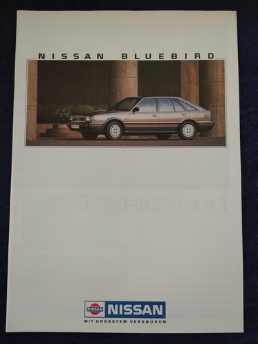 Nissan bluebird brochure - nissan,