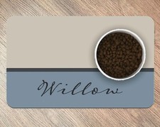 Dog Bowl Mat Personalised Pet