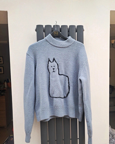 Lazy oaf blue cat graphic - oaf,