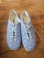 Cosyfeet Ladies Blue Lace-Up Shoes size 8 Excellent Condition 