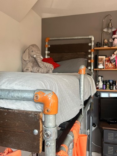 Industrial loft bed - industrial, frame