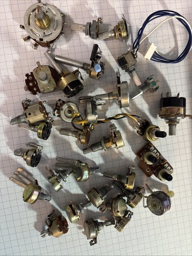30pc vintage potentiometer lot - potentiometer,