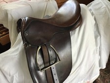 GFS brown leather pony saddle