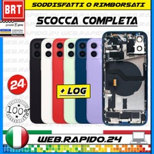 BACK COVER SCOCCA POSTERIORE COMPLETA+FLEX+FRAME APPLE IPHONE 12 TELAIO VETRO!!!