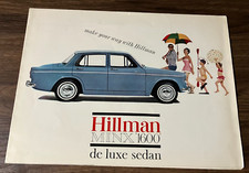 1963-64 Hillman Minx 1600 Sedan - Vintage Dealer Sales Brochure / Foldout Poster