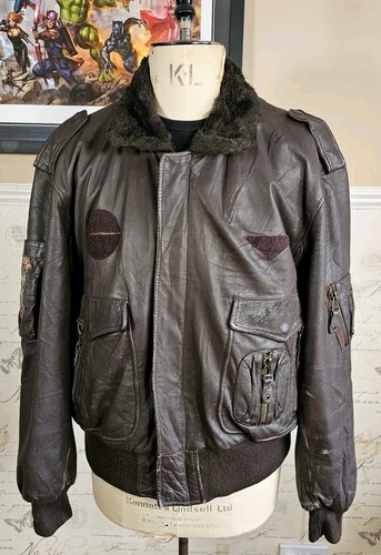 Diesel leather flying jacket - flying,