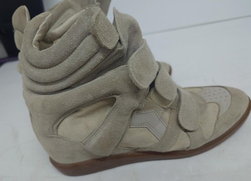 Isabel marant suede - boots, ecru