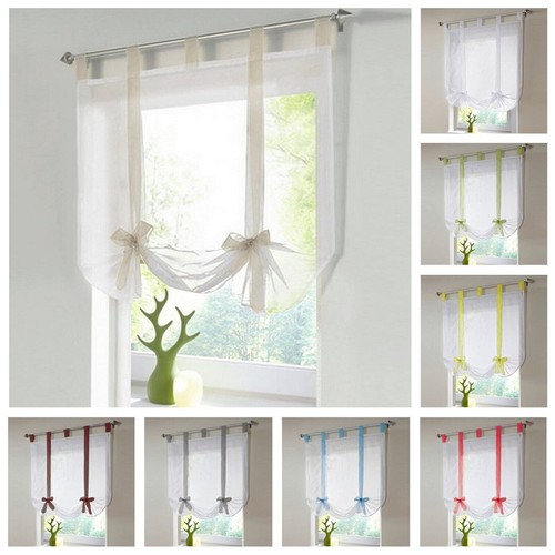 Roman blind with loops - roman, white