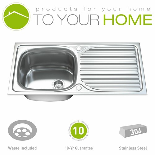 Stainless steel kitchen sink - steel,