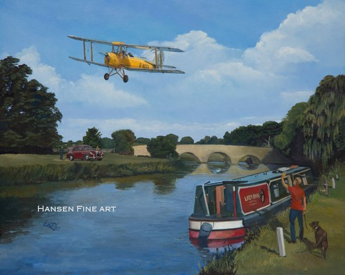 Havilland tiger moth canal - de,