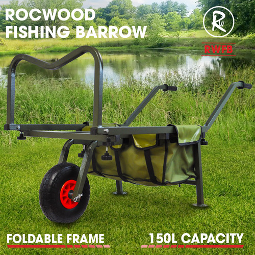 Fishing trolley single wheel - single,