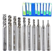 10Pcs HSS CNC Straight Shank