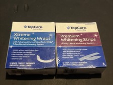 TOPCARE PREMIUM WHITENING STRIPS & Wraps 14-7 Day Exp 3/2026 28 strips 14 Wraps