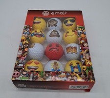 12x Emoji Golf Balls - Novelty