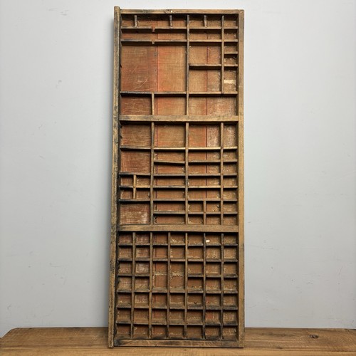 Vintage wooden printers tray - tray,