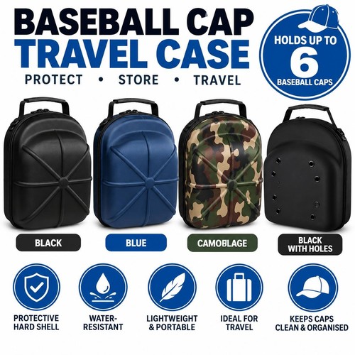 Baseball cap travel case hat - baseball,