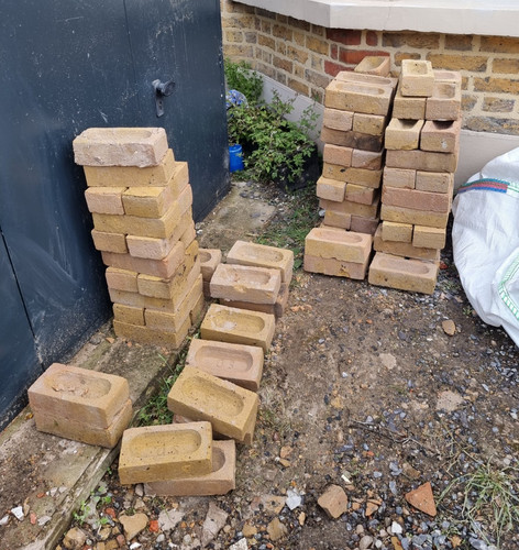 100 yellow multi stock bricks - yellow,