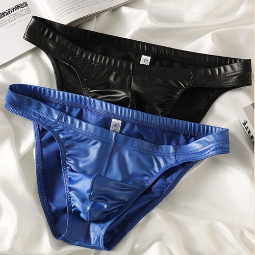 Men faux leather string - faux, sexy